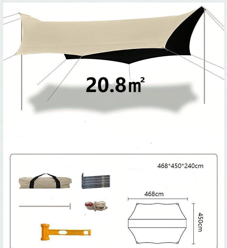 468*450*240cm Khaki - vinyl