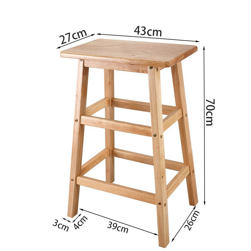 Square stool panel width 27CM high 70cm