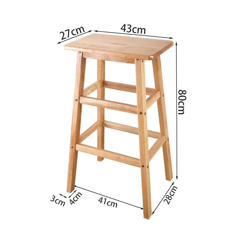 Square stool panel width 27CM high 80cm