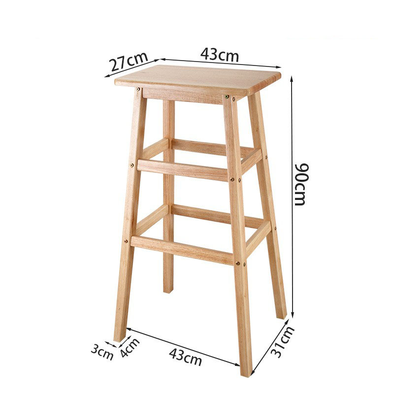 Square stool panel width 27CM high 90cm