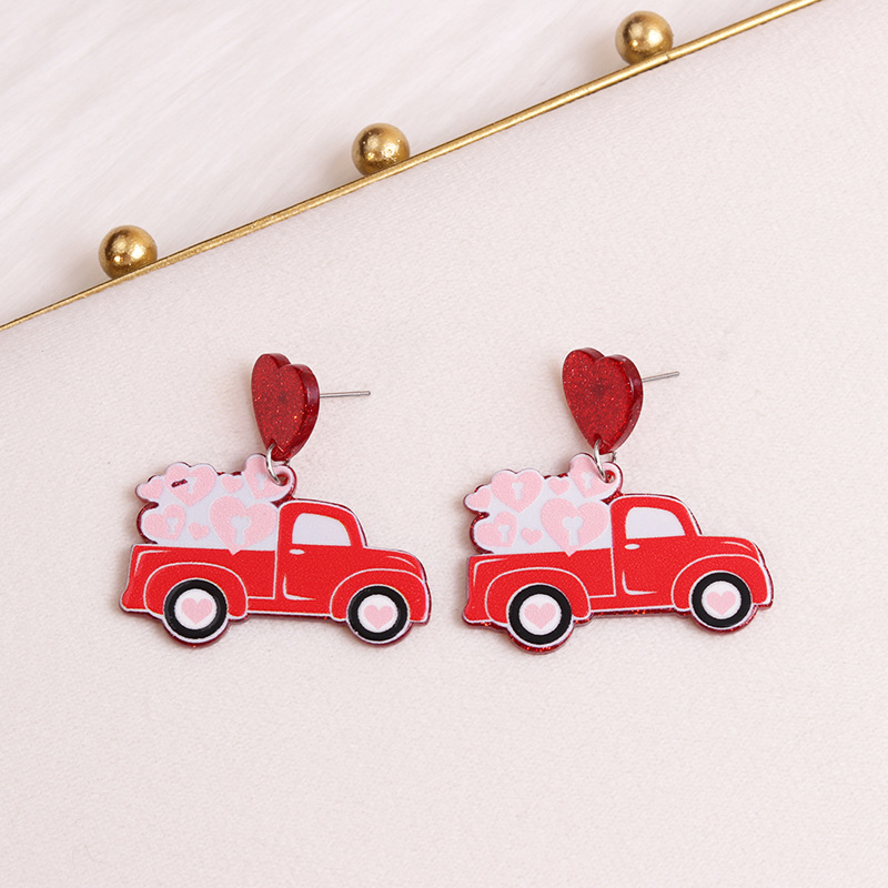 Love Red Car:40x40mm