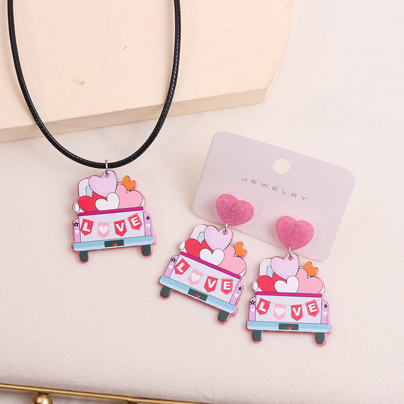 Multicolor Love Car - Set