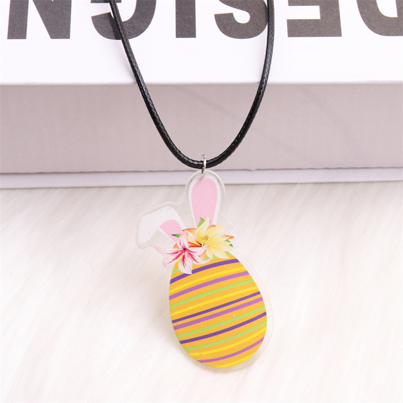 Striped egg bunny ears