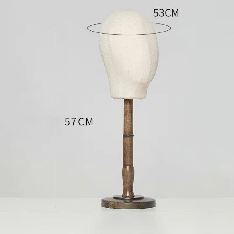 Linen head   antique long pole