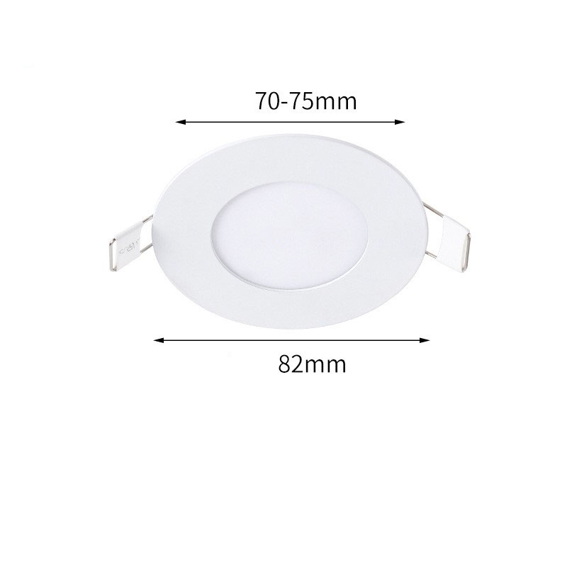 3W round surface 70-75mm through 82mm opening