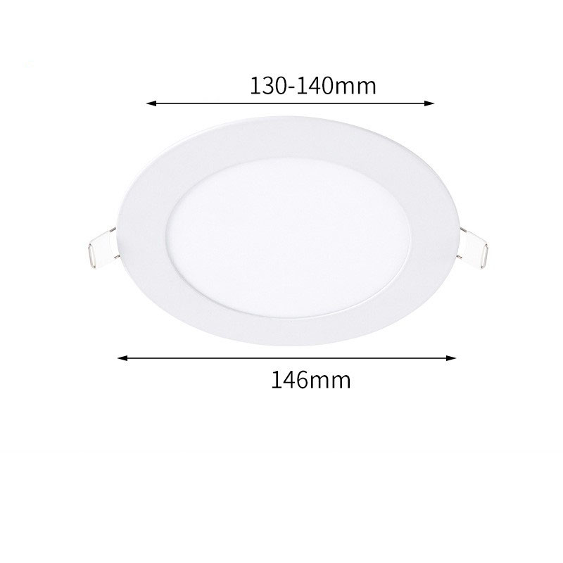 9W round surface with 145mm openings 13-14mm