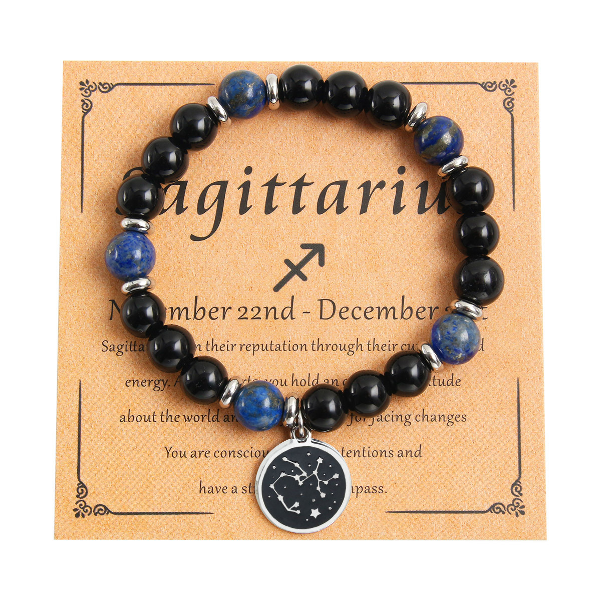 Sagittarius - Lapis Lazuli & Obsidian