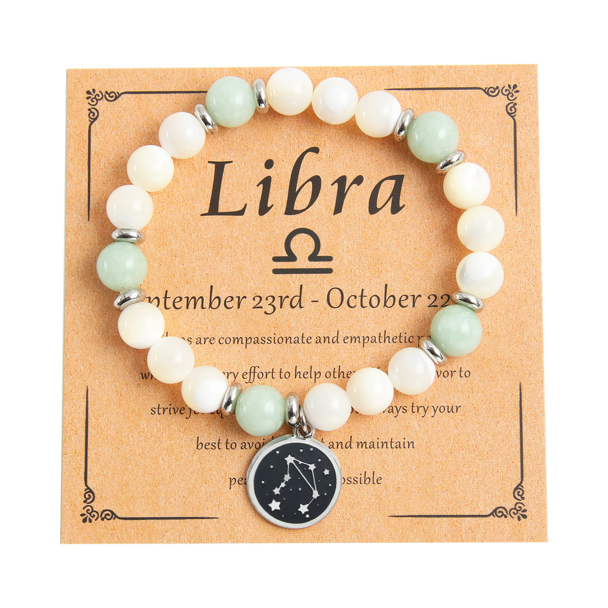 Libra - Burmese Jade & White jade