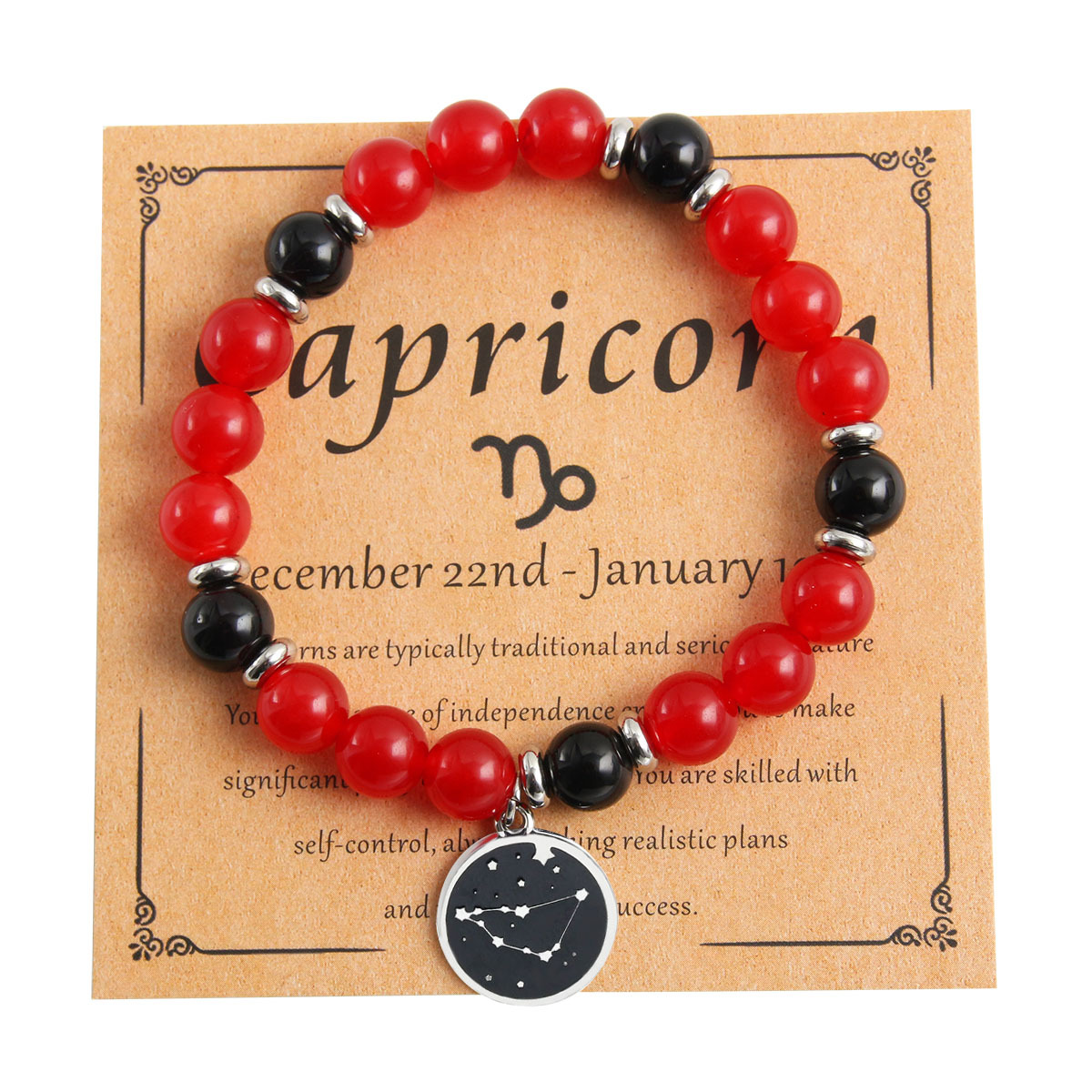 5:Capricorn - Red agate