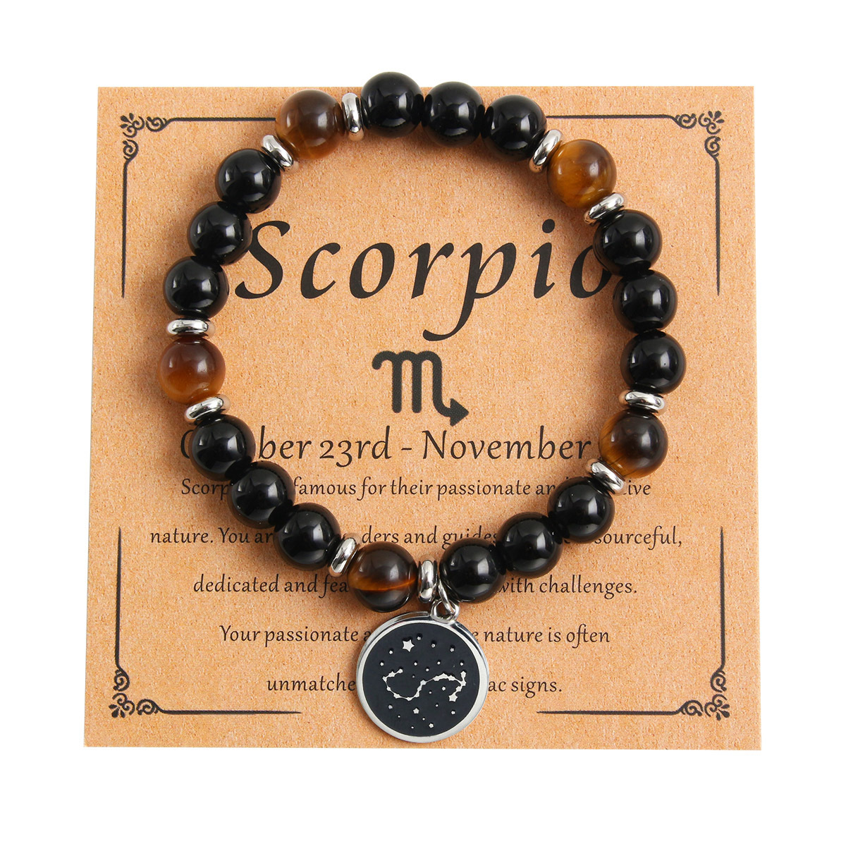 12:Scorpio - Yellow Tiger Eye