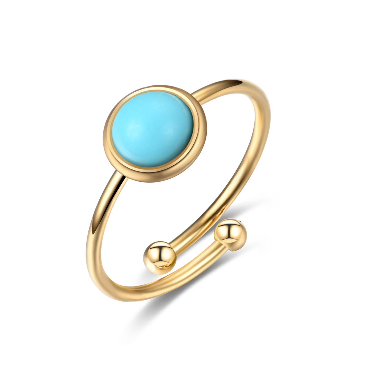 Golden blue turquoise