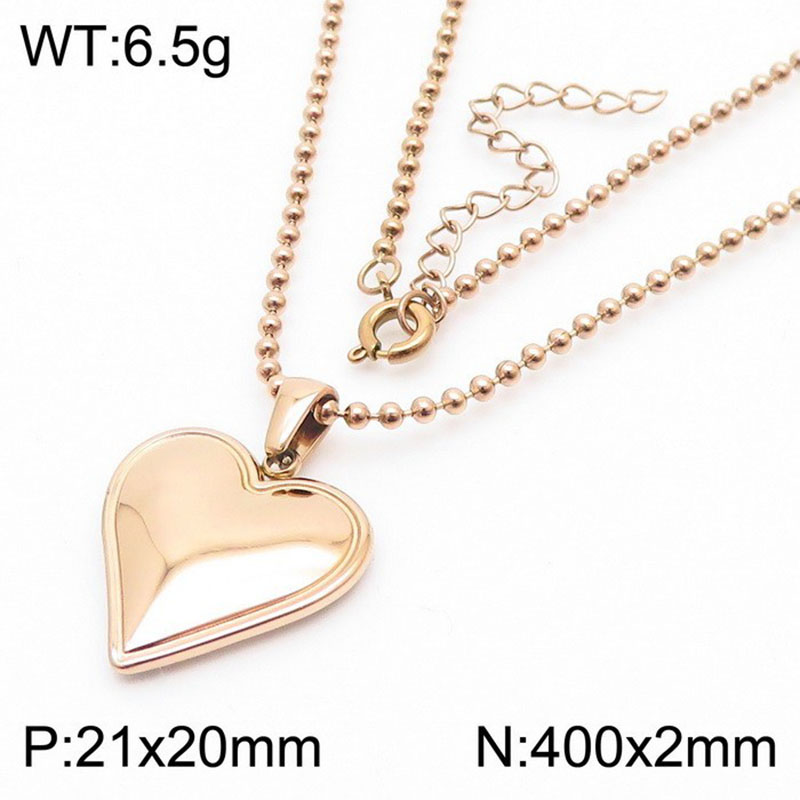 Rose gold necklace KN250824-KFC