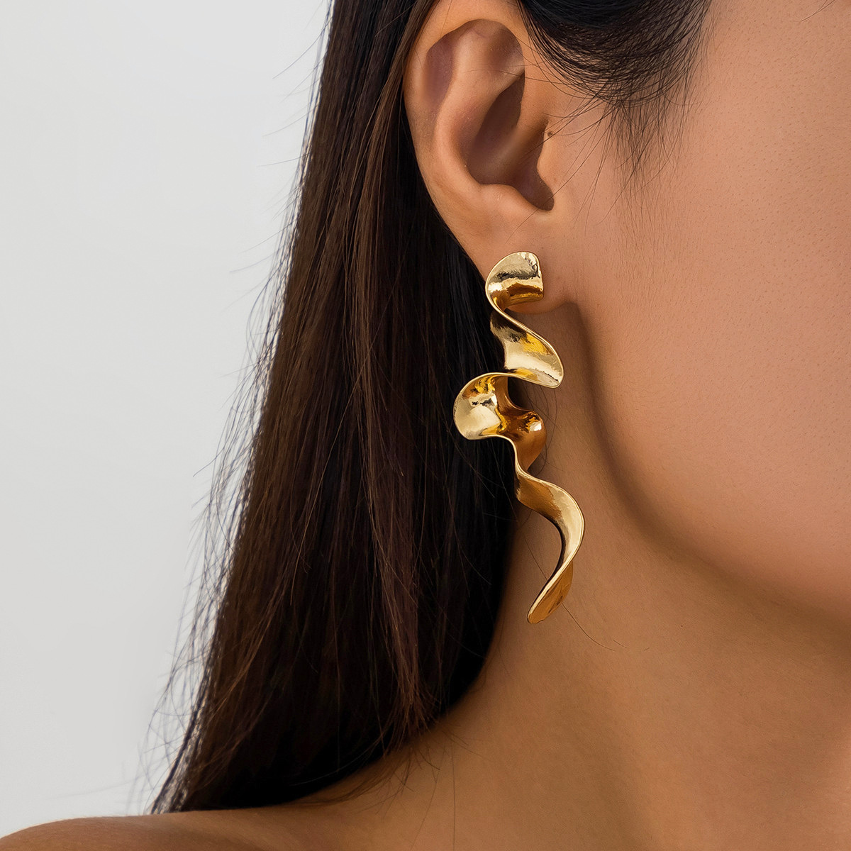 Gold earrings