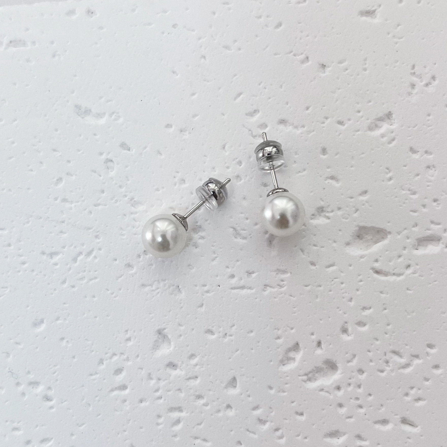 5:8mm white pearl white gold