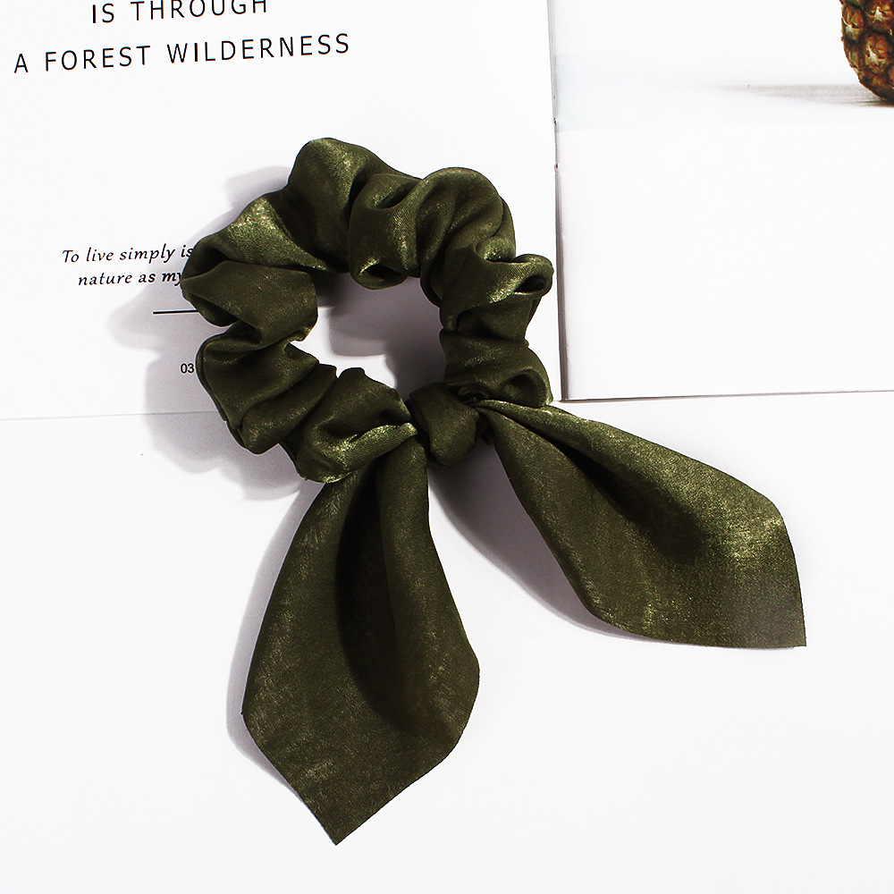 C75- Velvet Rabbit ears Army Green 26