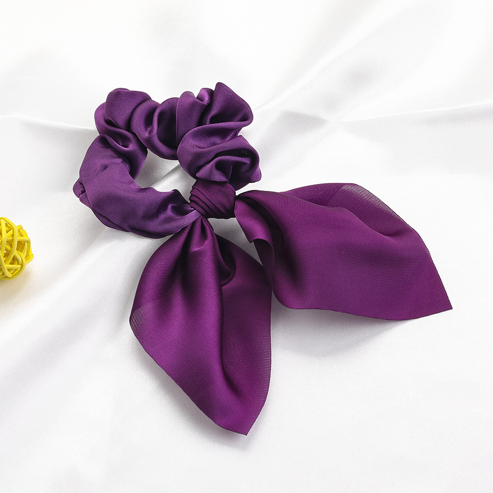 B237 Satin Chiffon Rabbit ears - Purple 54