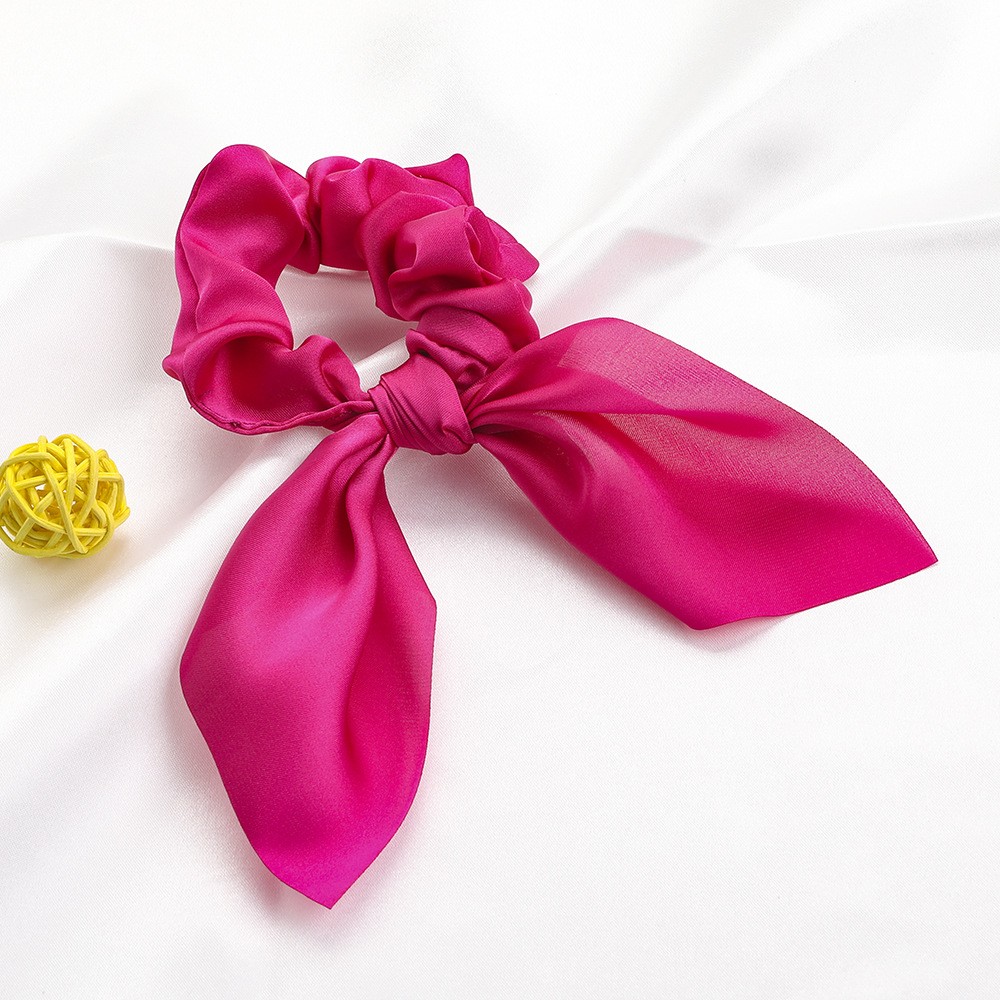 22:B237 Satin Chiffon Rabbit ears - Rose 21