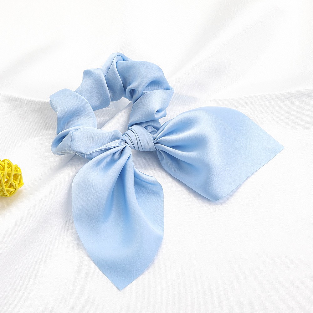 18:B237 Satin Chiffon Rabbit ears - Sky Blue 51