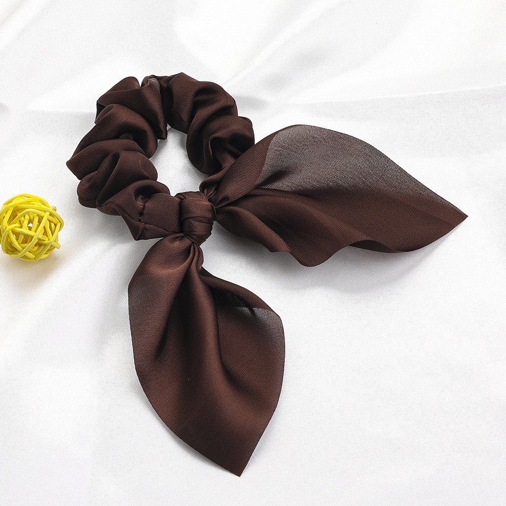 15:B237 Satin chiffon Rabbit ears - Brown 47