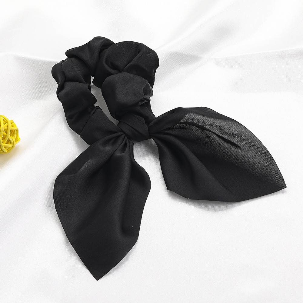 14:B237 Satin Chiffon Rabbit ears - Black 44