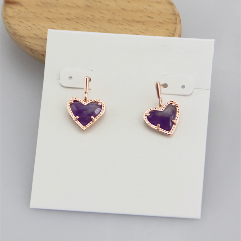 Rose gold + amethyite