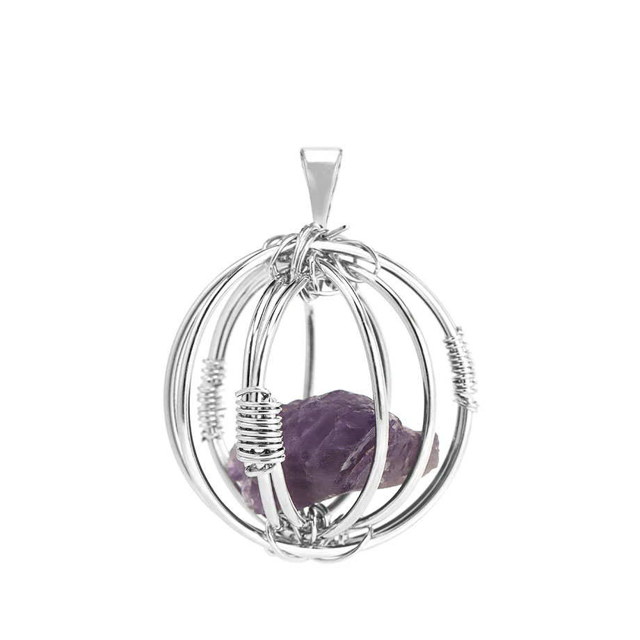 Amethyst-Silver-Color