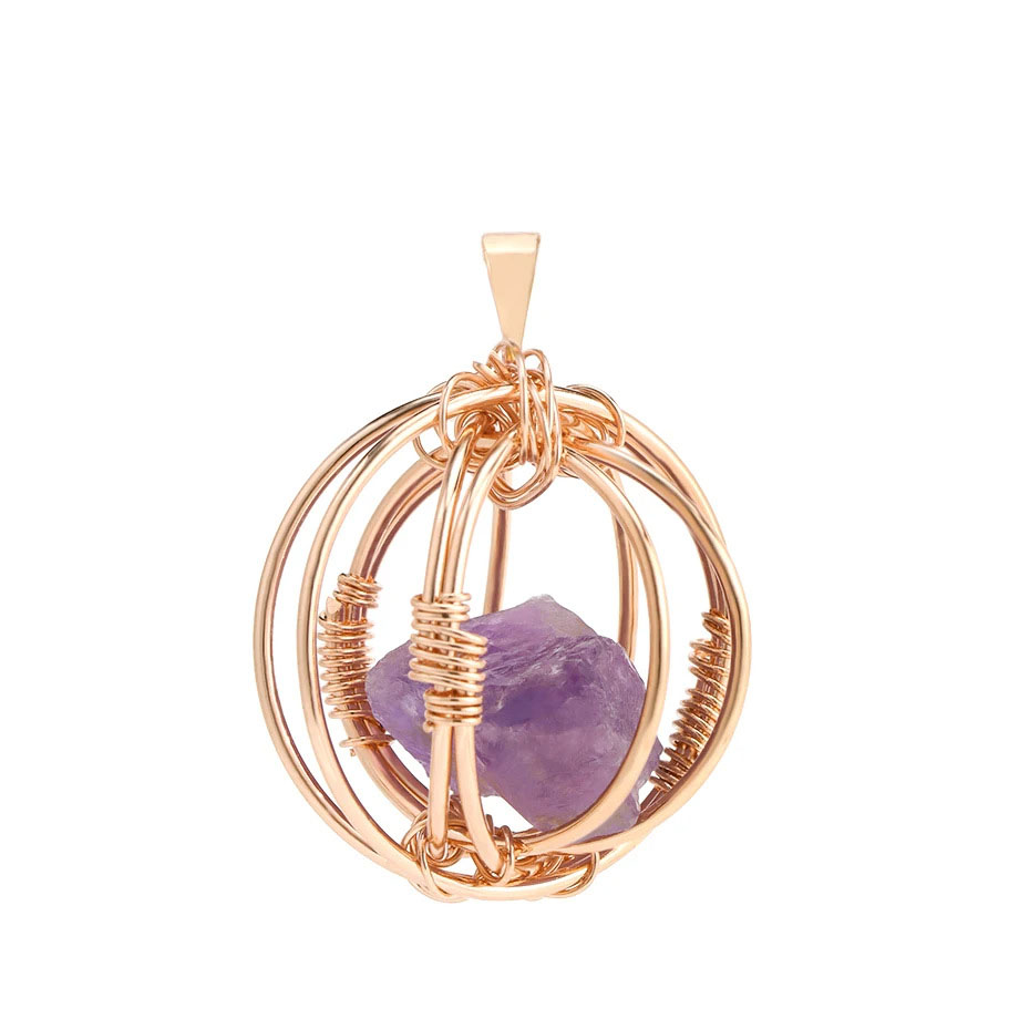 Amethyst-Rose-Gold