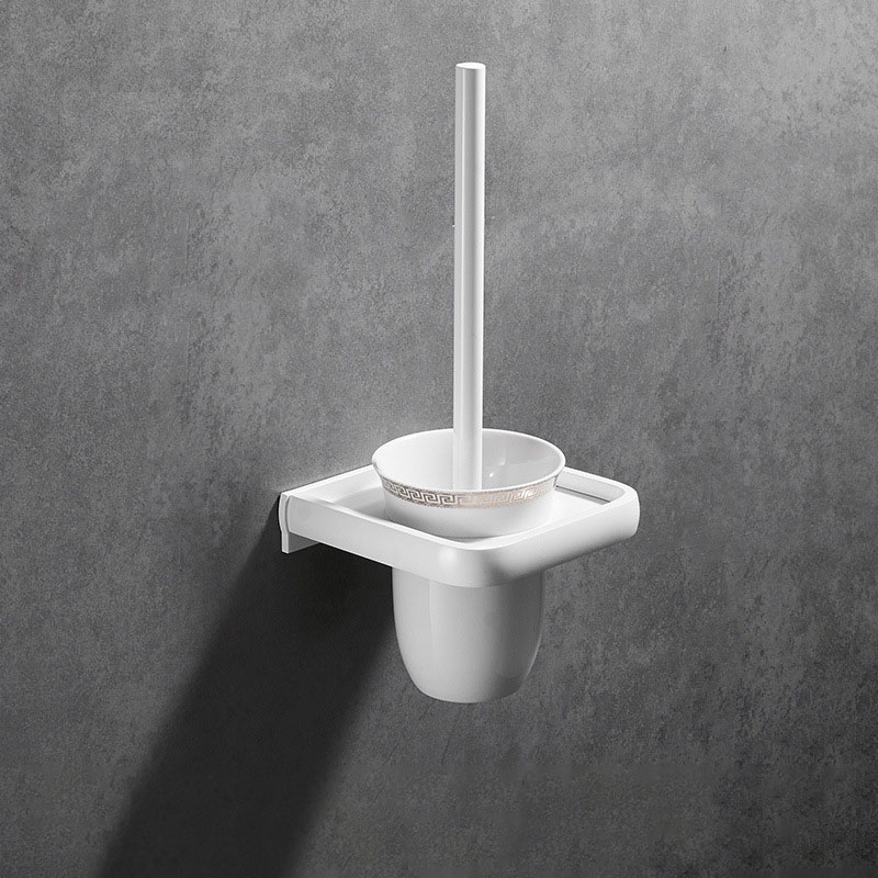 White Toilet brush (Ceramic cup)