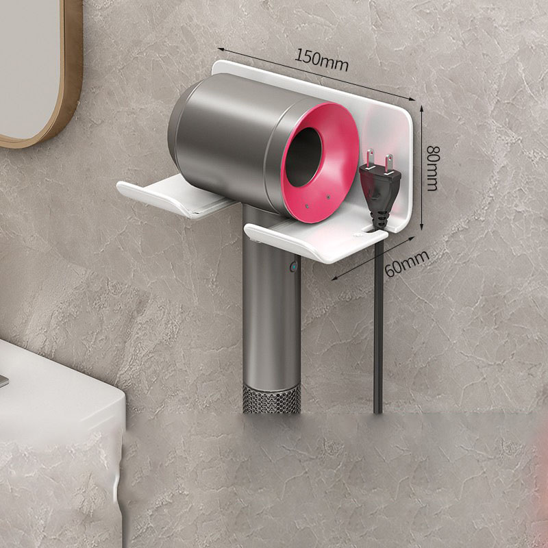 White simple hair dryer holder