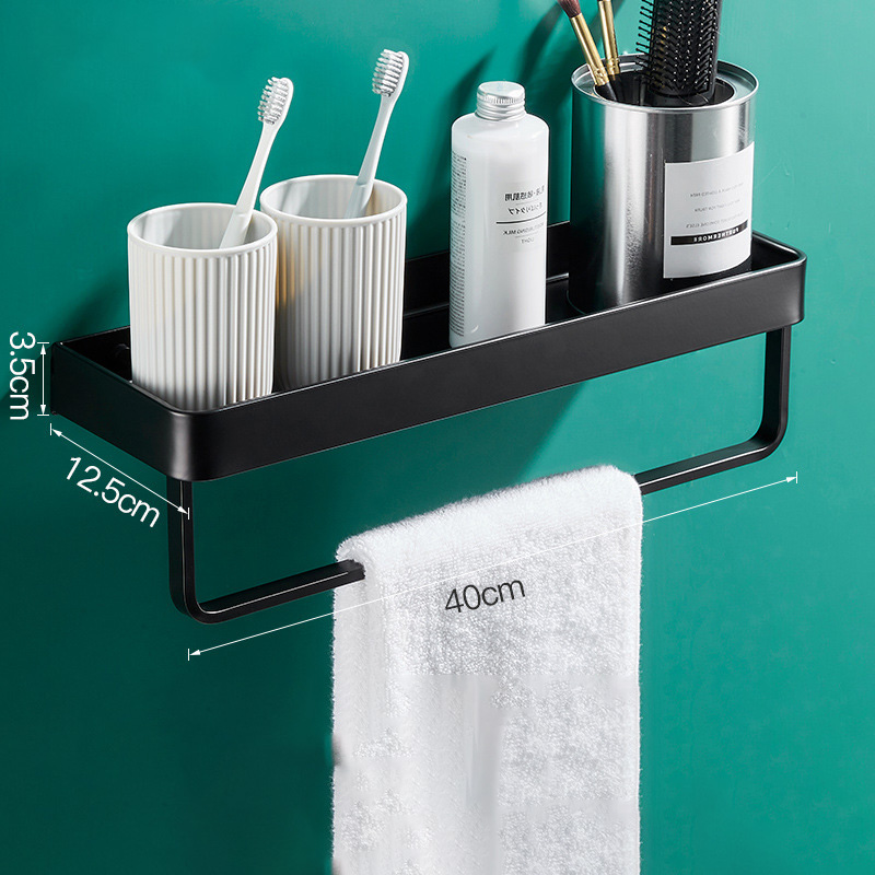 Black shelf 40 length (with rod)