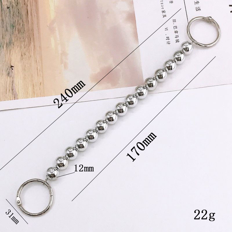 K1594-12cm acrylic bead silver (big button)