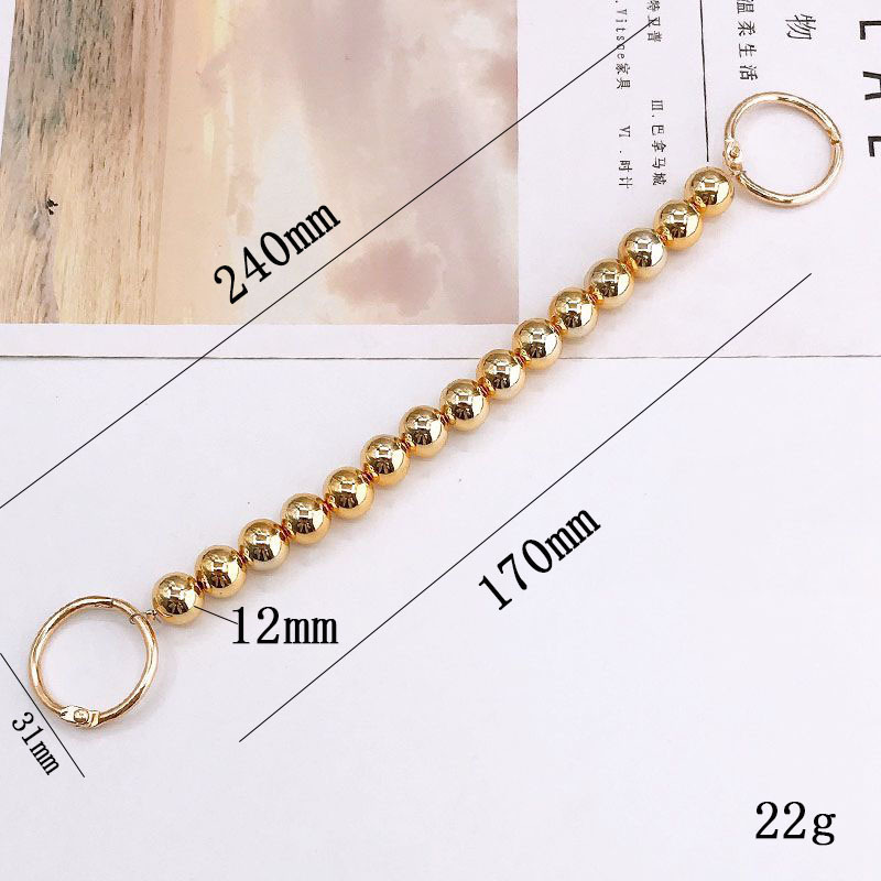 K1595-12cm acrylic beads gold (big button)