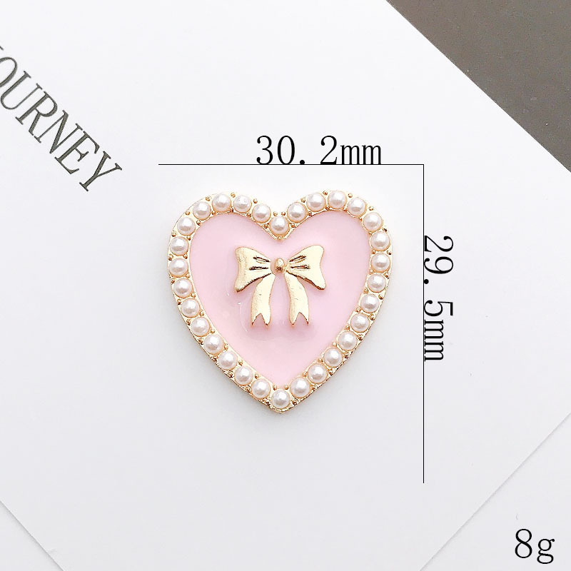 31:D1812 Drop Oil Pearl Heart (Pink)