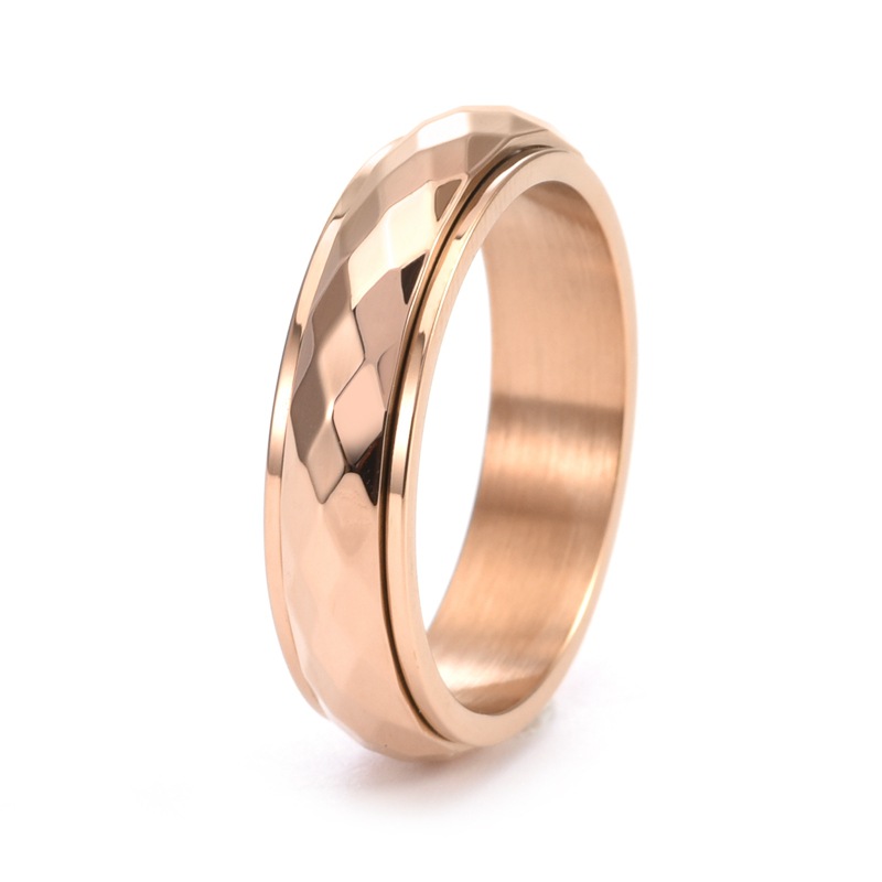 6MM wide [ rose gold ] US Size #6