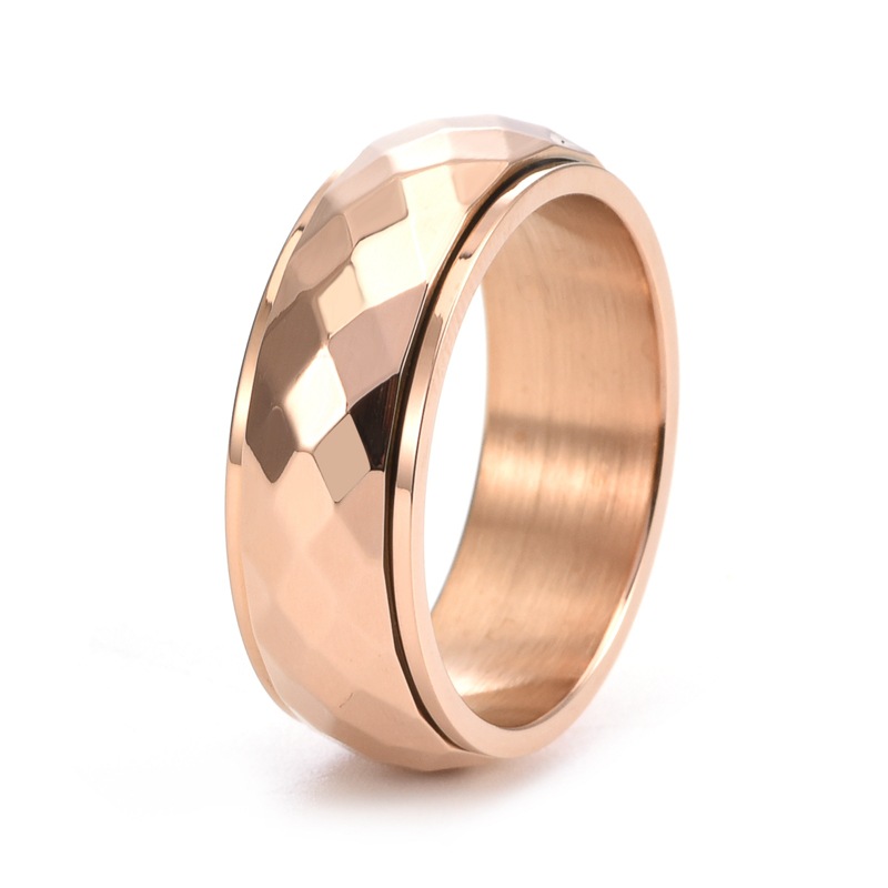 8MM wide [ rose gold ] US Size #6