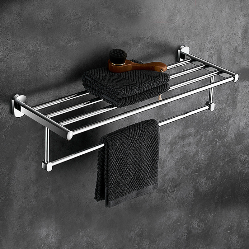 Bath towel holder - Chrome plated