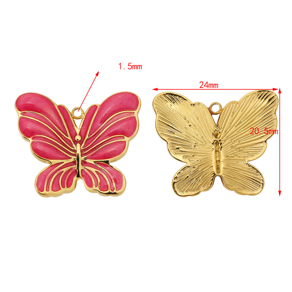 20.4*24mm Butterflies rose