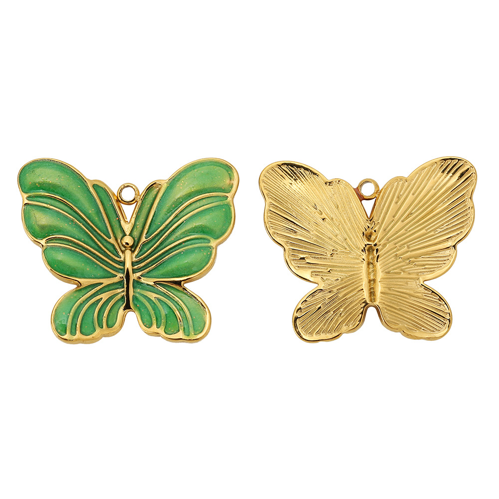 20.4 * 24mm butterfly green