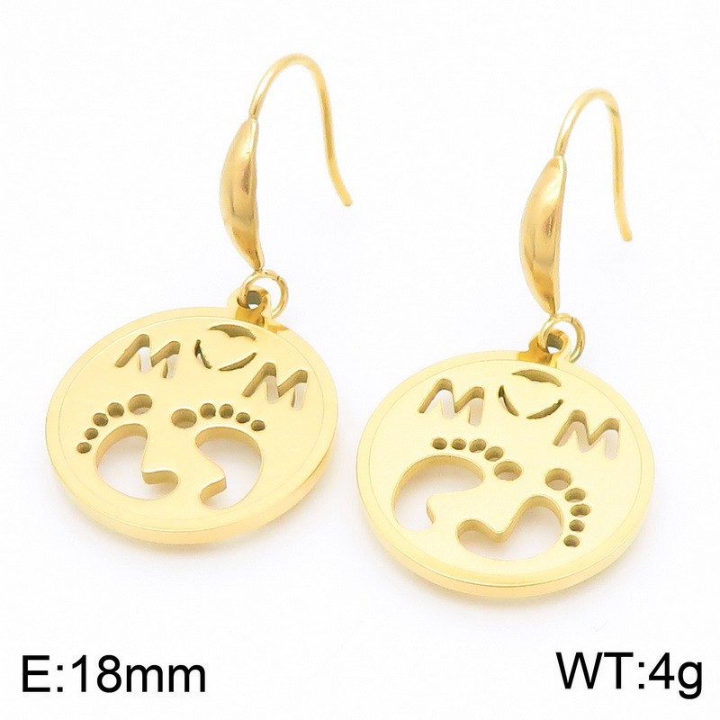 Gold earrings