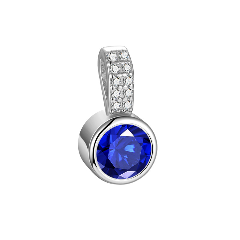 White gold blue stone