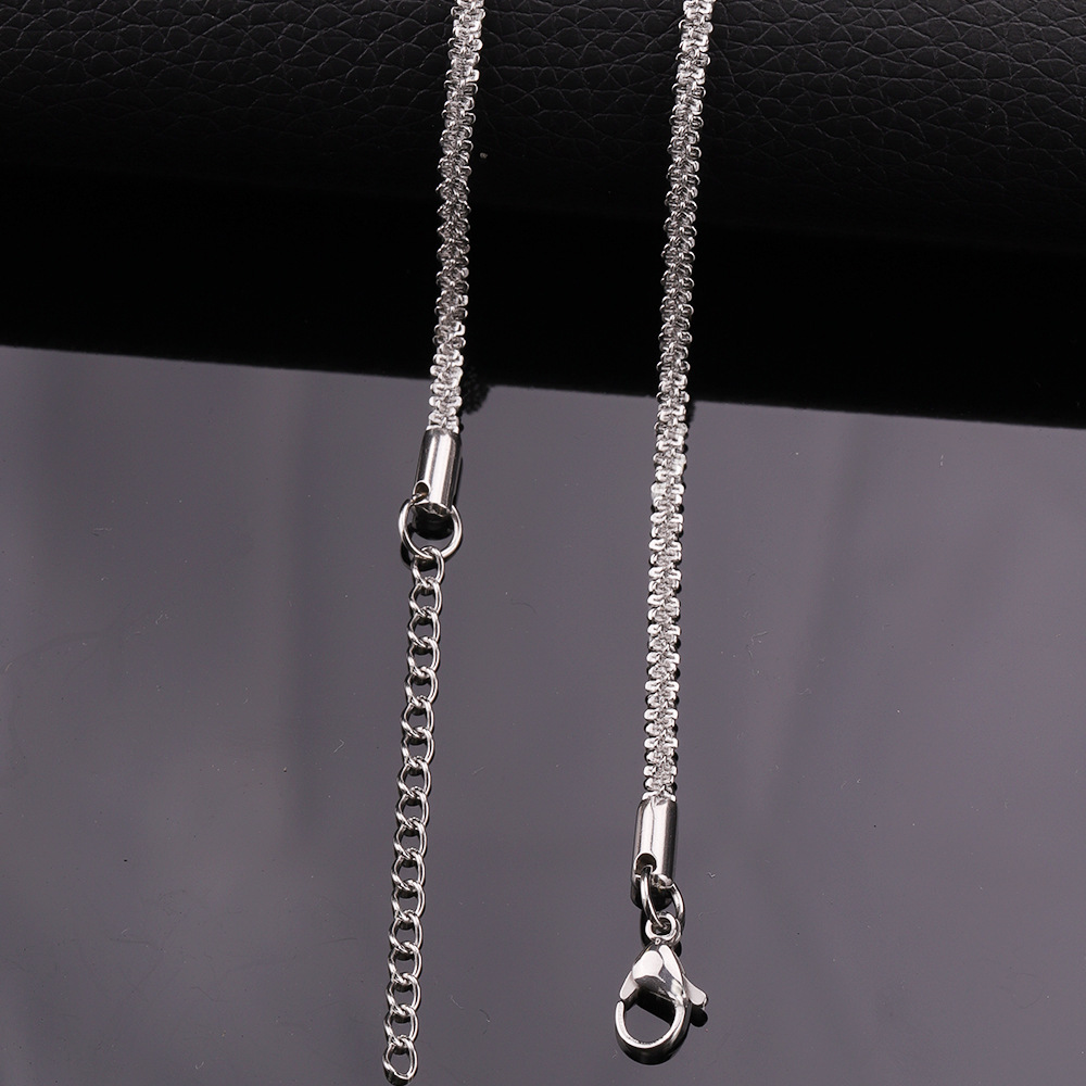 Cauliflower chain steel color 2.0 45CM tail chain