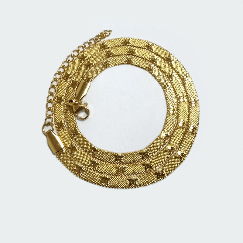 F gold color 45cm tail chain 5CM