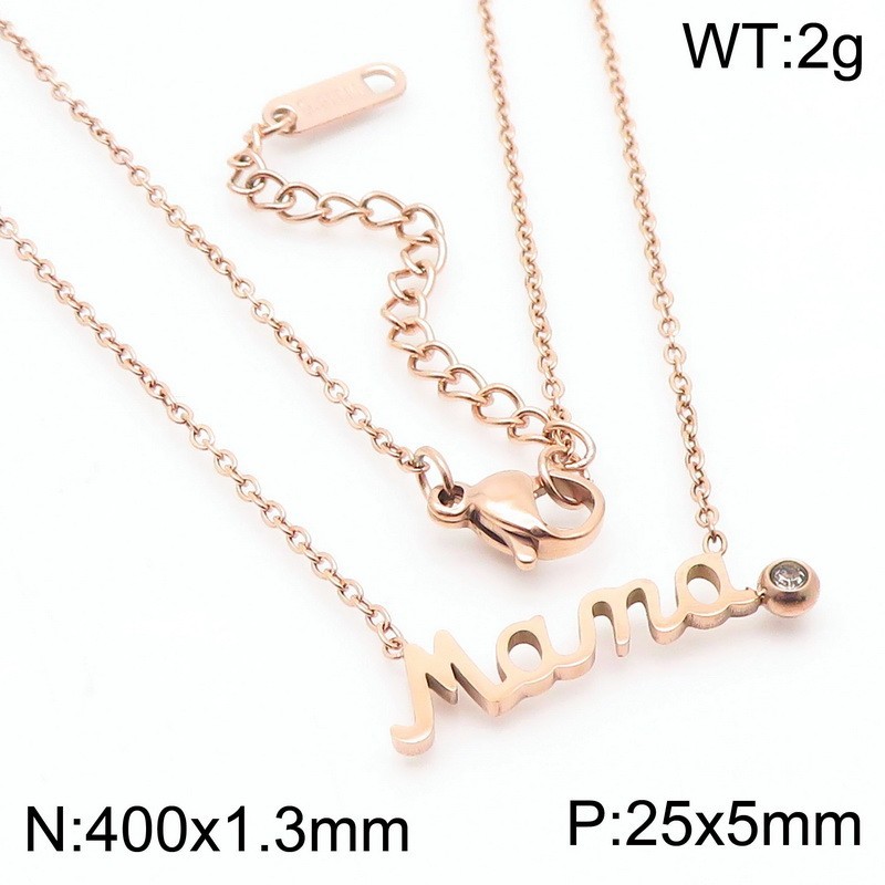 Rose gold necklace