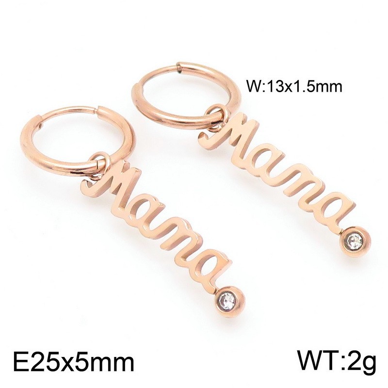 Rose gold earrings