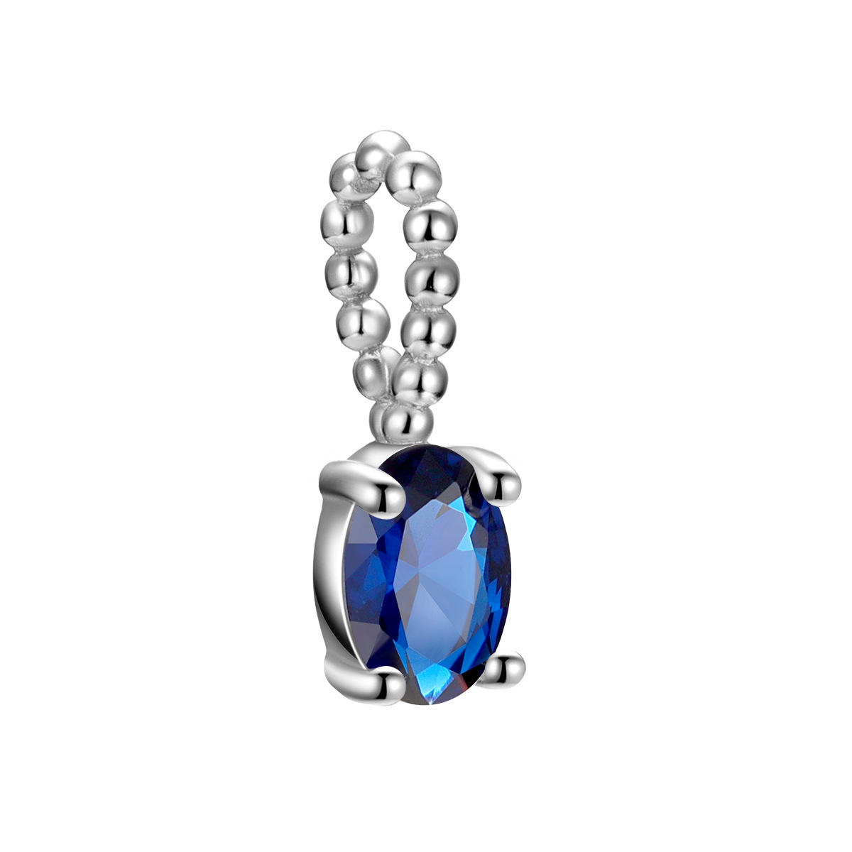 White gold blue stone