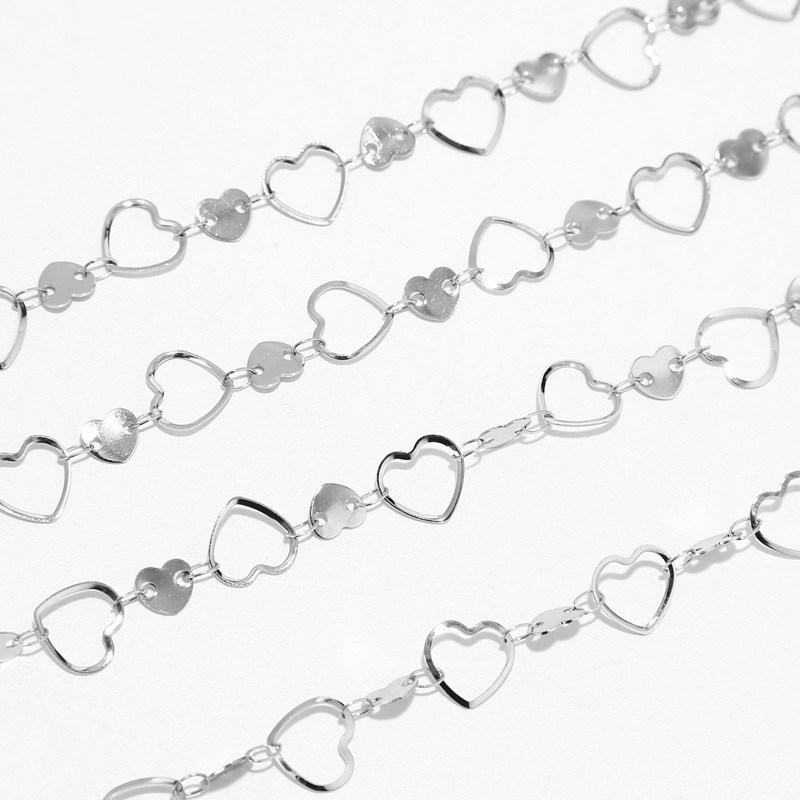 Steel double  heart chain