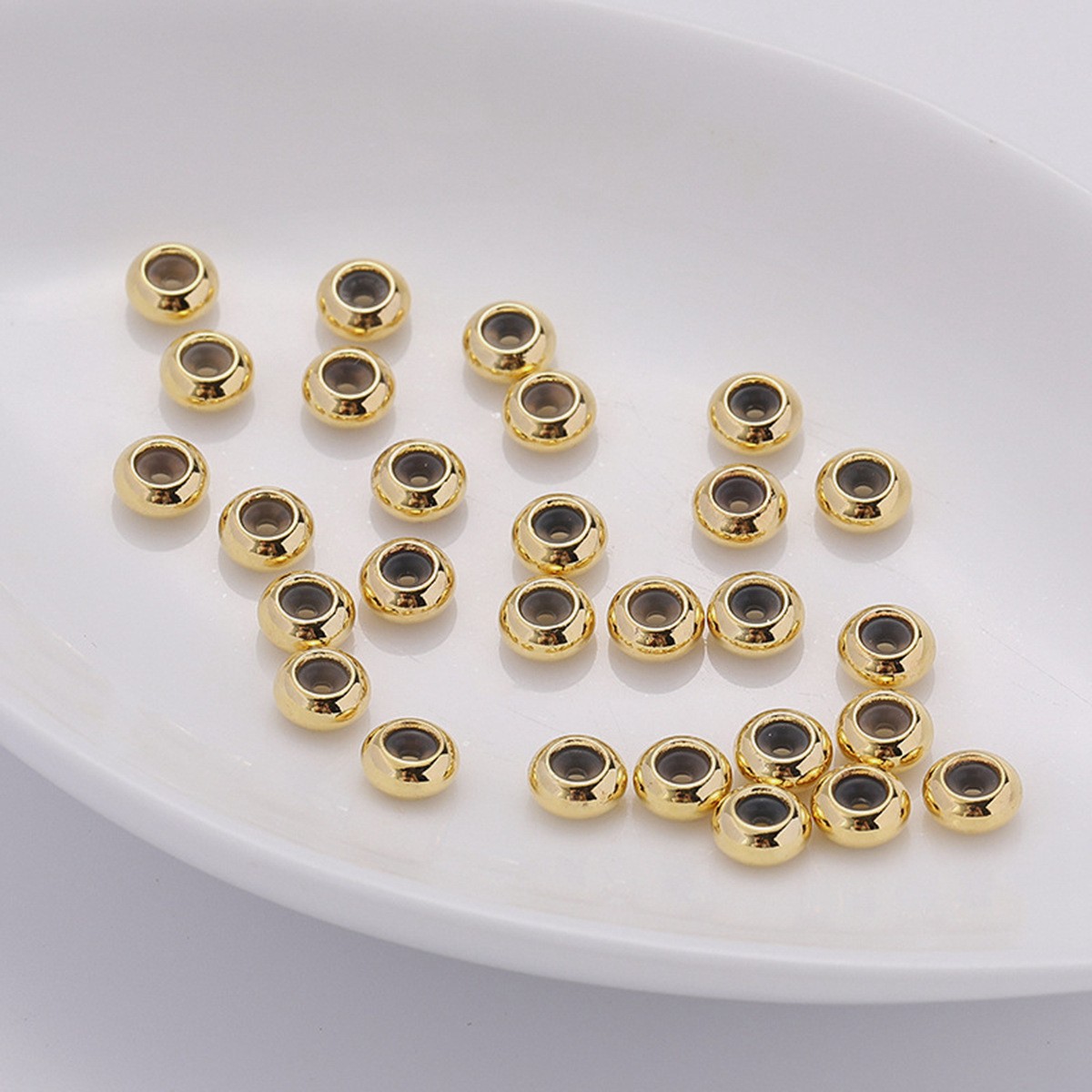 gold color plated, 6mm