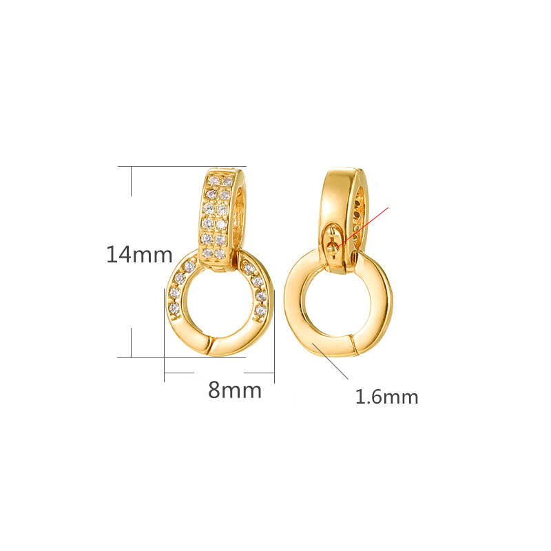 2 gold color plated