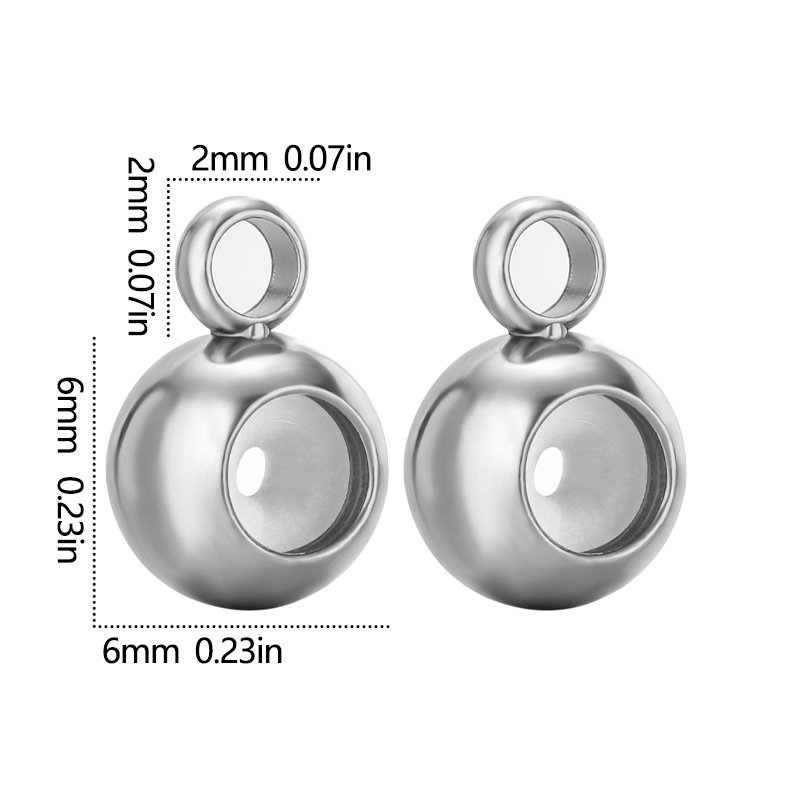 Silver 6mm