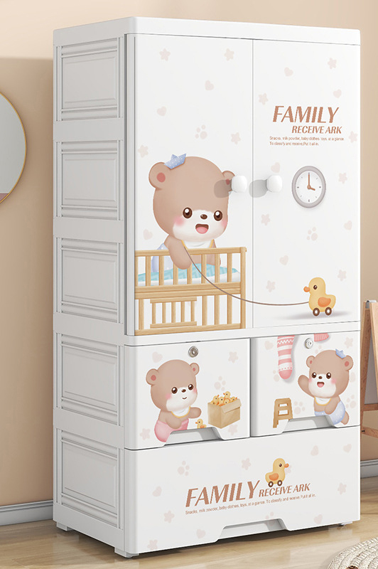 Cartoon Bear: 3 floors (double doors, 2 drawers)